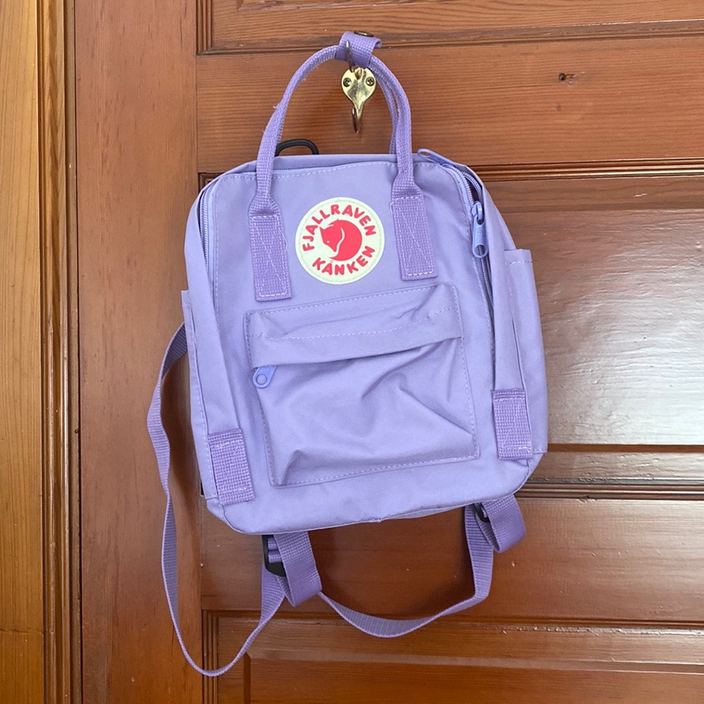 Fjallraven Kanken purple mini backpack